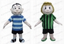 Fast Delivery Peppermint Patty and Linus mascot costume cartoon character mascot Adult Fancy Costume Party dress