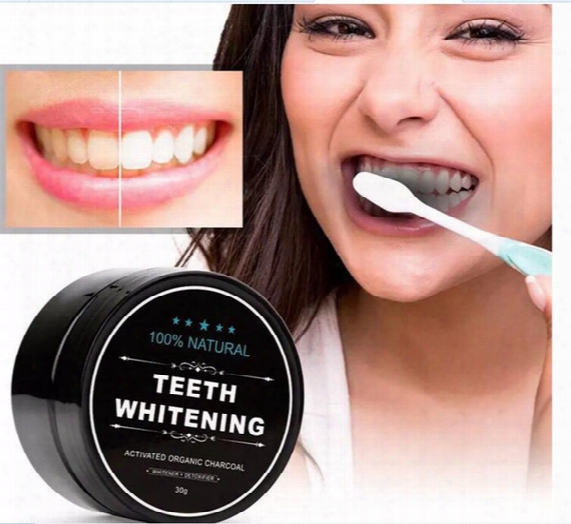 Tooth Whitening Nature Bamboo Activated Charcoal Smile Powder Decontamination Tooth Yellow Stain Bamboo Toothbrush Toothpaste Oral Care B01