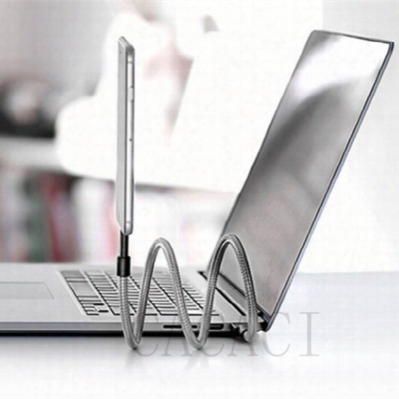 Ultra Flexible Metal Twister For Iphone Android Type C Cable Dock&tripod Phone Holder Stand Dock Anti-fracture Car/ Laptop Cable Lighting
