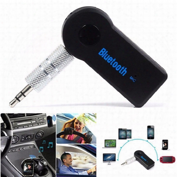 Universal 3.5mm Streaming Car A2dp Wireless Bluetooth Car Kit Aux Audio Music Receiver Adapter Handsfree With Mic For Phone Mp3