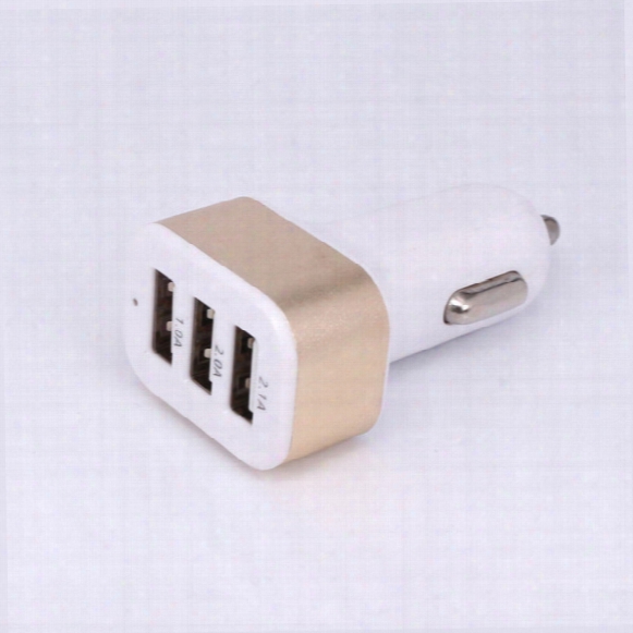 Universal Triple Usb Car Charger Adapter Usb Socket 3 Port Car-charger For Iphone Samsung Ipad
