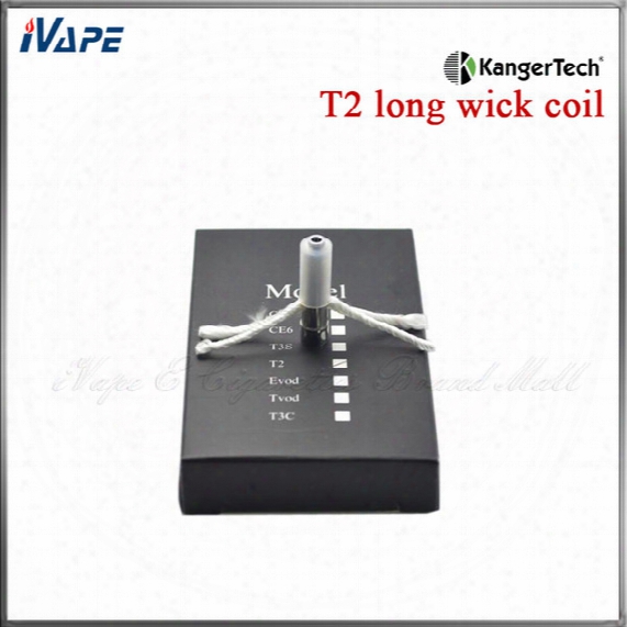 100% Original Kanger T2 Coil Heads Kangertech Cc Cartomizer Coil Unit For T2 Clearomizer 1.5 1.8 2.2 2.5ohm Available