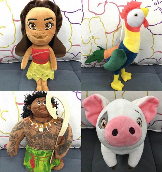 20-30cm Movie Moana Maui Pua Heihei Cartoon Soft Moana Party Plush Doll Toy High Quality Cute Kid Chirldren Gift B965