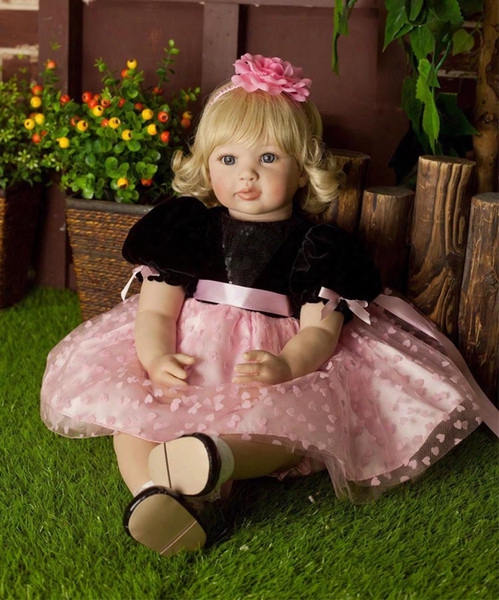 22 Inch Girl Dolls Soft Body Girl Princess Doll Toys Baby Girls Reborn Lifelike Dolls Christmas Gift Action Figures