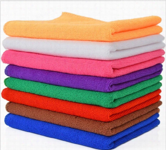 30*30xm Microfiber Car Cleanign Towel Microfibre Car Wash Cloth Hand Towel Microfiber Towel Car Dry Pad Kitchen Cleaning Towels