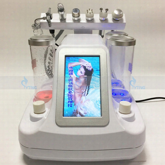 6in1 Touch Screen Hydra Faical Water Dermabrasion Microdermabrasion Skin Clean Machine Oxygen Spray Bio Lift Skin Care Spa Salon Equipment