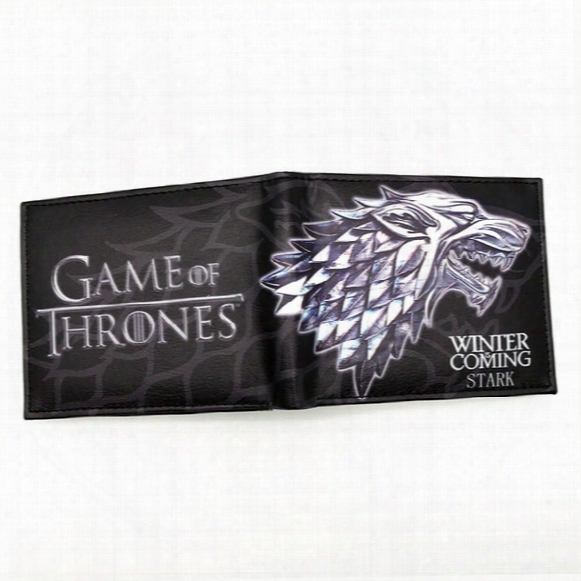 Ancient Costume Movies Game Of Thrones Wallets Animated Wolf Wallets For Boys Girls Money Bag Cartoon Animal Purse Card Holders