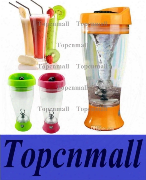 Color Electric Protein Shaker Blender Water Bottle Automatic Tornado Bottle 400ml Bpa Free Detachable Smart Mixer Cup Retail Box