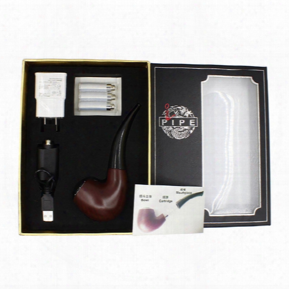 Ecigarette Mini E-pipe 628 Electronci Cigarette Kit 510 Ego Thread Wooden Color Mini Pipe 628 Epipe With Three Cartridge