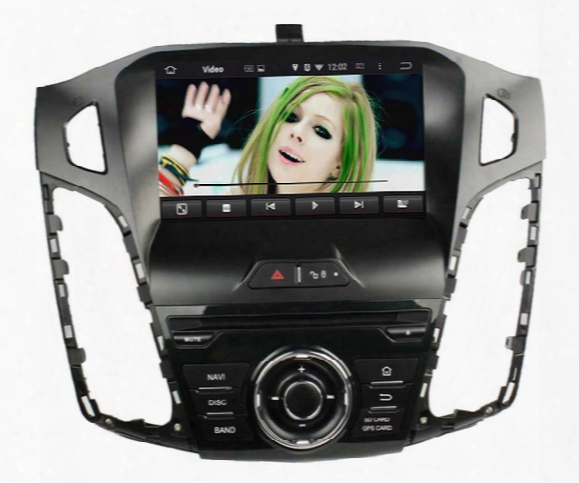 Fit For Ford Focus 2012-2014 Android 5.1.1 Os 1024*600 Hd Car Dvd Player Gps Radio 3g Wifi Bluetooth Dvr Obd2 Free Map Camera With Canbus