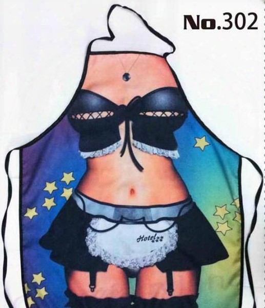 Funny Cooking Kitchen Apron Sexy Dinner Party Baking Apron Delantal Cocina For Woman And Man Delantales Bbq Party Cartoon Aprons
