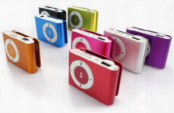 Mini Clip Mp3 Player - Hot Cheap Colorful Sport Mp3 Players Come With Earphone, Usb Cable, Retail Box, Support Micro Sd / Tf Cards