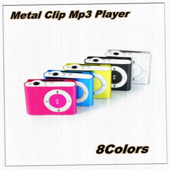 Mp3 Player Metal Clip Mp3 Player No Screen Small Clip Mp3 Without Usb Cables Tf Card Headset