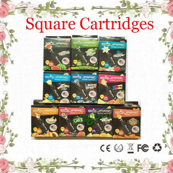 Square Starbuzz Cartridges Refillable Multi Flavor For Square Starbuzz E Hose E Hose 2.0 Mini E Hose Cartridge Atomizer 10 Flavours Ecig007