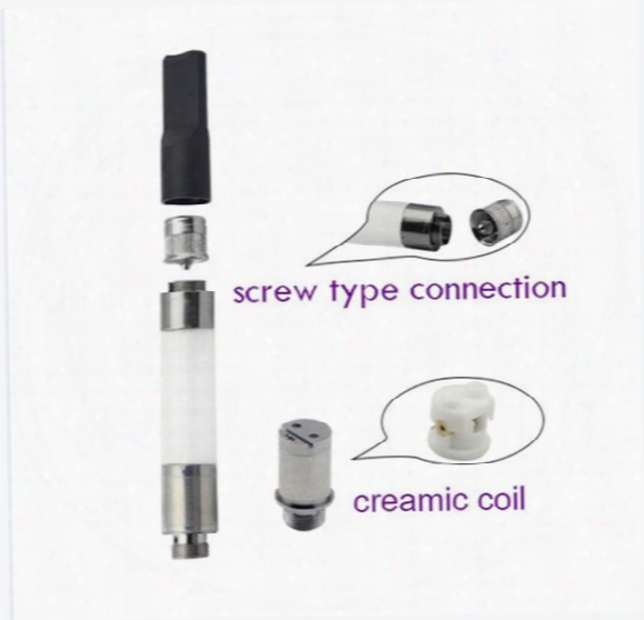 Tanks Wax Vaporizer Newest Full Ceramic Wickless Cartridge Vaporizer 510 O Pen Ce3 Bud Thick Oil Ceramic Atomizers Vape Pen Replacement Coil