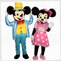 Mickey Minnie Mouse Mascot Costume Cartoon Character Costume Gentlemen Mickey Lady Minnie Costume Adult Size