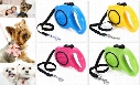 new Elegent 3m Automatic Retractable Nylon Pet Dog Leash Extending Walking up to 11kg Dog Lead Adjustable Support One Button Break & Lock