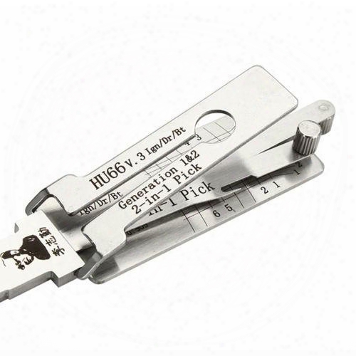 Wholesale Price Lishi Vw Hu66 2 In 1 Auto Lock Pick And Decoder Locksmith Tool Free Shipping