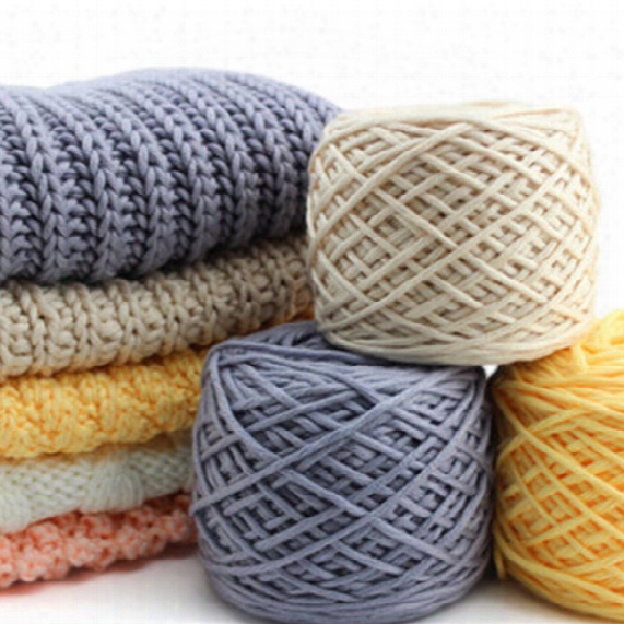 10 Pcs / Lot Cotton Silk Milk Cotton Hand Knitting Yarn Laine A Tricoter Vente En Gros Milk Cotton Thick Yarn For Knitting Scarf