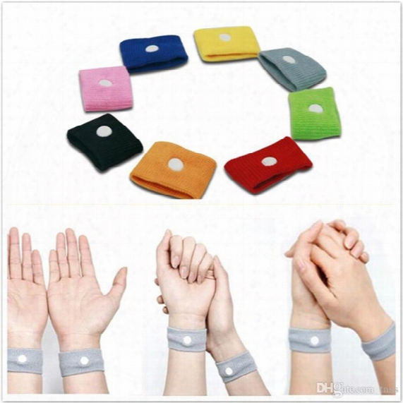 1500pcs/lot Anti Nausea Wrist Support Sports Cuffs Safety Wristbands Carsickness Seasick Anti Motion Sickness Motion Sick Wrist Bands
