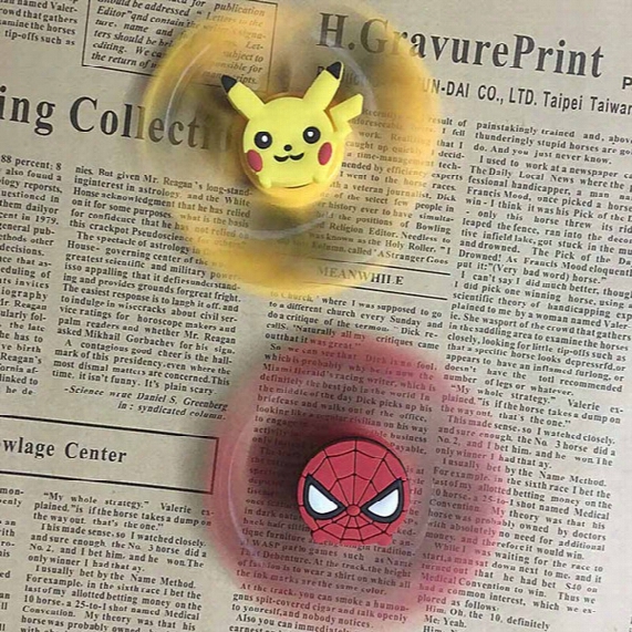 2017 Fire Wheel Fidget Spinner Cartoon Hand Spinner Tri Fidget Decompression Toy Edc For Killing Time For Kids Adults