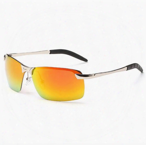 2017 Men&#039;s Polarized Sunglasses Aluminum Magnesium Frame Car Driving Sun Glasses 100% Uv400 Polaried Goggle Style Eyewear