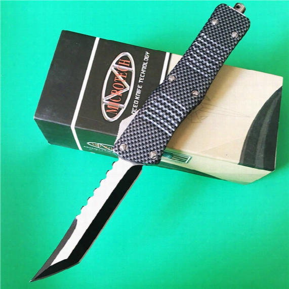 2017 Microtech Pagan Auto Otf-hellhound Tanto Knife Knifes Edge Aluminum Zinc Alloy Handle