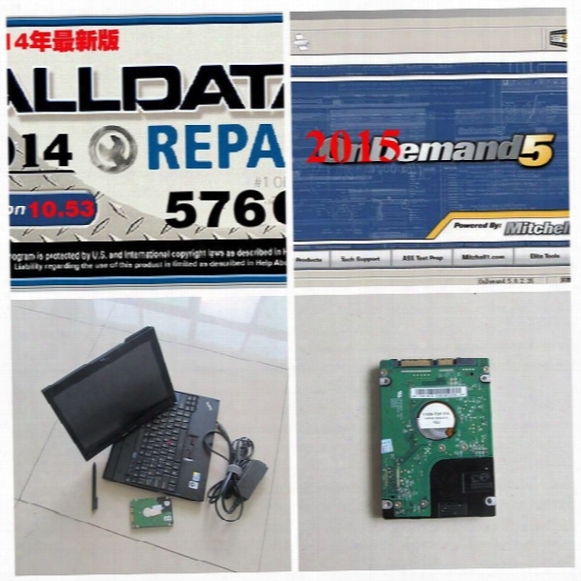 2017 Newest Alldata And Mitchell 5.8 2015 Software Workshop Auto Repair Program 1tb Hdd Installed On X200t Laptop Ready To Work