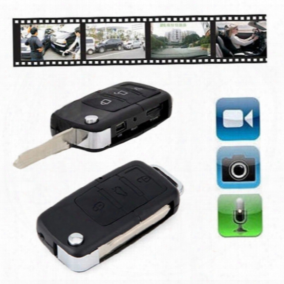 30pcs Free Dhl Spy Car Key Camera Mini Hidden Camera Recorder 1280*960 Alarm Remote Keychain Dvr Camcorder