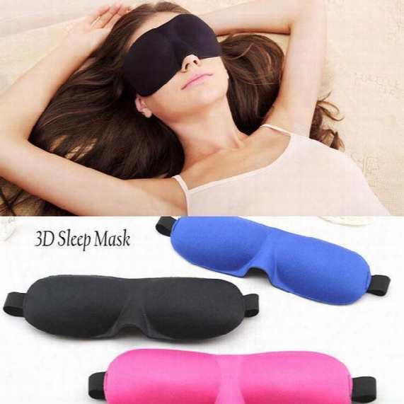 3d Sleep Mask Travel Rest 3d Sponge Eye Mask Black Sleeping Eye Mask Cover For Health Care To Shield The Light