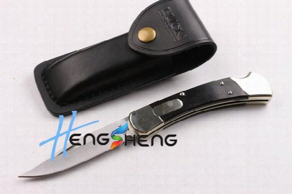 Buk 110 Knife Action Automatic Conversion Knife Brass & Rosewood Handle 440 Steel Folding Blade Tactical Knife Knives,leath Pouch