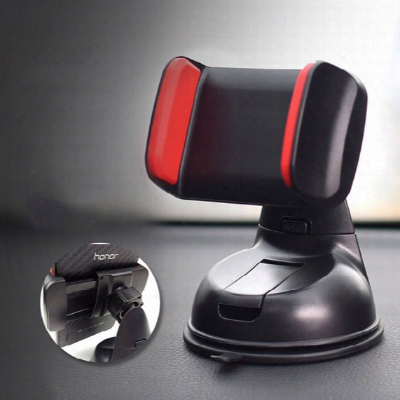 Car Windshield Mount Mobile Phone Holder Gps Navigation For Iphone Bracket Adjustable Bracket Silicone Suction Cup Base For Cell Phone Mount