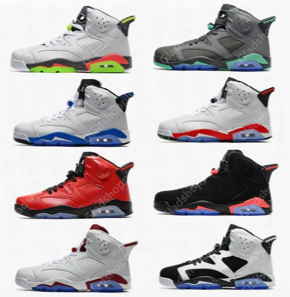 Cheap Retro 6 Hasta Green Glow Sport Blue Infrared Carmine Olympic Maroon Oreo Basketball Shoes Sneakers Women Men 6s Vi Sports Shoes