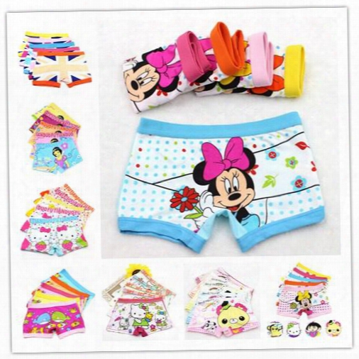 Cotton 3-11 Years Baby Girls Panties Cartoon Kids Underwear Pants Children's Briefs Girls Cute Boxer Shorts