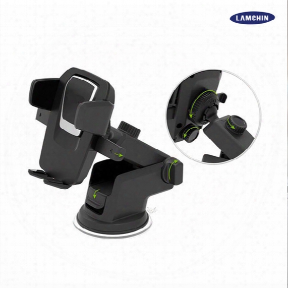 Easy One Touch 360 Degree Rotating Car Mount Smart Phone Holder Handfree Dashboard Phone Rack For All Kinds Of Cellphone With Package
