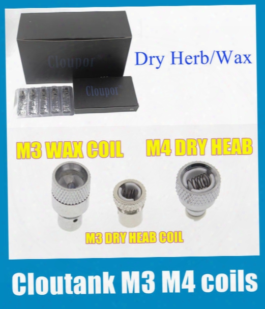 For Cloutank Series M4 M3 Dry Herb / Wax Core Head For Cloupor Rebuildable Atomizer Vaporizer Coil Head Cartomizer Replacement Fj030