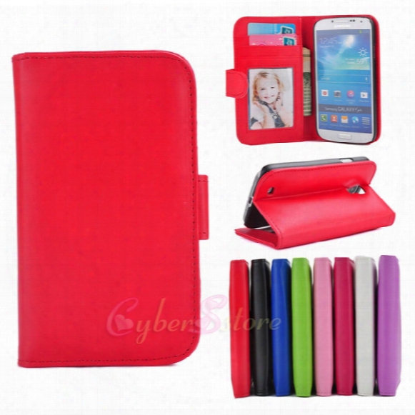 For Galaxy S7 Edge S3 S4 Wallet Leather Case Photoframe Flip Pu Cover With Credit Card Holder Pouch For Samsung S5 Mini I9300
