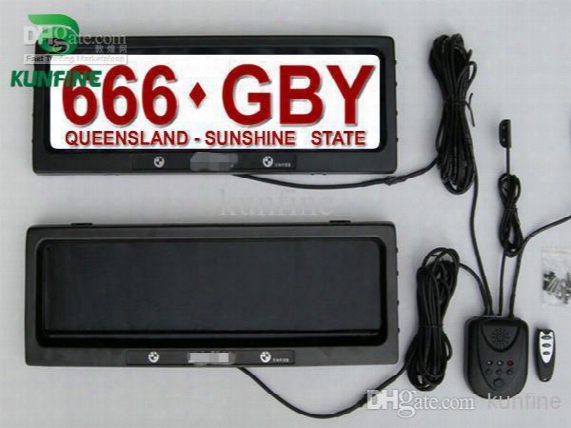 Free Shipping ! Australia Car License Plate Frame With Remote Control Car Licence Frame Cover Plate Frame