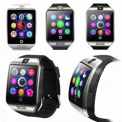 Free Shipping New Q18 Passometer Smart Watch With Touch Screen Camera Tf Card Bluetooth Smartwatch For Android Ios Phone T30