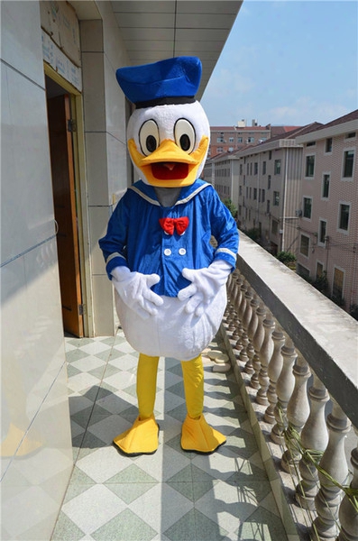 Hot Donald Duck & Daisy Duck Cartoon Mascot Costume Free Shipping Christmas And Halloween Party Fancy Dress