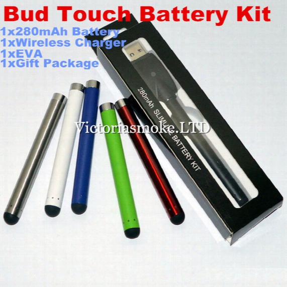 Hot Sale Pen Vape Kit E Cigarette Battery 510 Thread For Oil Vaporizer Tank Cartridge Vaporizer 280mah Bud Touch Battery