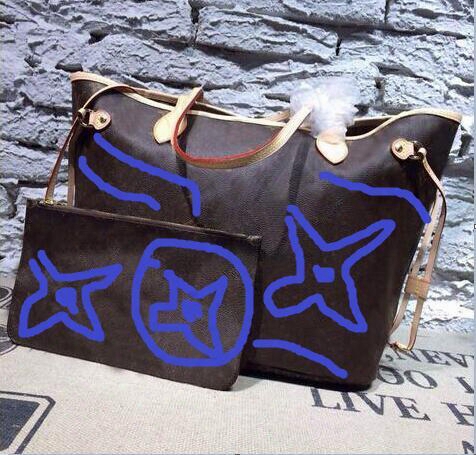 Hot Sell Top Quality Green And Blue Printing Fashion Women Leather Oxidize Tahitienne Handbag Shoulder Bags Lady Totes Bag 40995