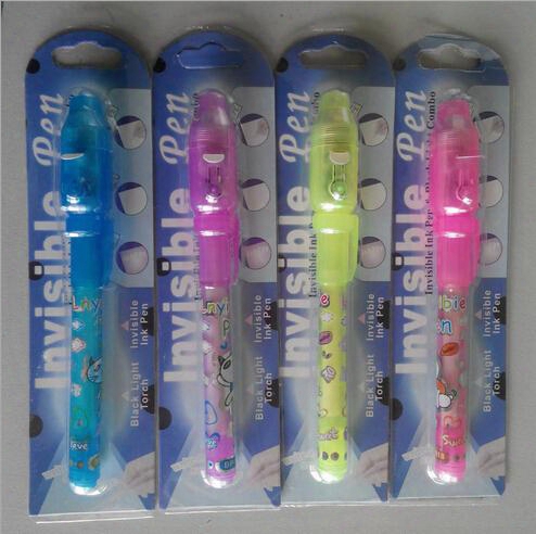 Individual Blister Card Pack For Each Black Light Pen,invisible Ink Pen With Uv(ultraviolet)/secret Pen/fast Delivery By Dhl