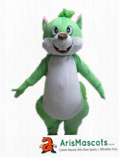 New Lovely Green Squirrel Mascot Outfit Animal Mascots Fancy Dress Costumes Advertising Mascots Carnival Party Dress