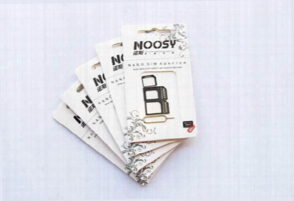 Noosy Nano Sim & Micro Sim & Standard Sim Card Convertion Converter Nano Sim Adapter Micro Sim Card For Iphone 6 Plus All Mobile Devices S15