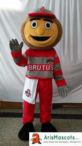 Ohio State Buckeyes Brutus Mascot Costume Sports Mascots Fancy Dress Costumes Carnival Party Dress