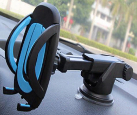One Touch Ccar Mount Long Neck Universal Windshield Dashboard Mobile Phone Holder Strong Suction For Samsung S8 Plus Iphone 7 Plus Retailpack