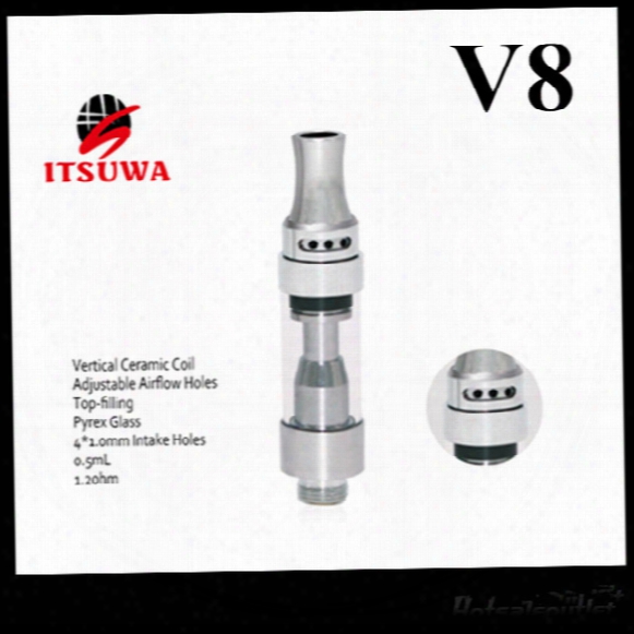 Original Amigo Liberty V8 Tank Ceramic Coil Cartrdges Vaporizer Vs Liberty V1 V2 V3 V5 V6 V7 Free Dhl