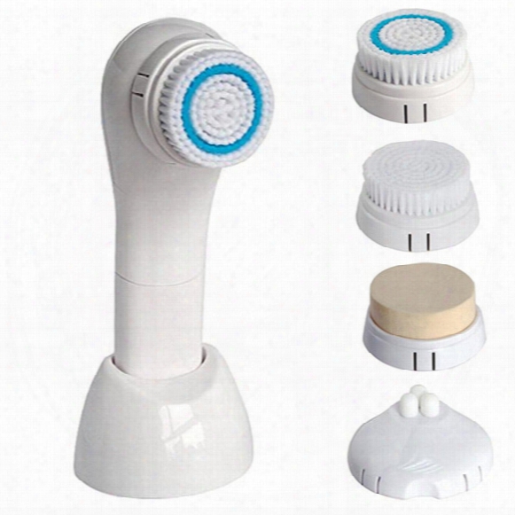 Sonic Cleansing Brush 5-in-1 Electric Face Brush Bright Therapy Skin Care System Face Care Massager Waterproof