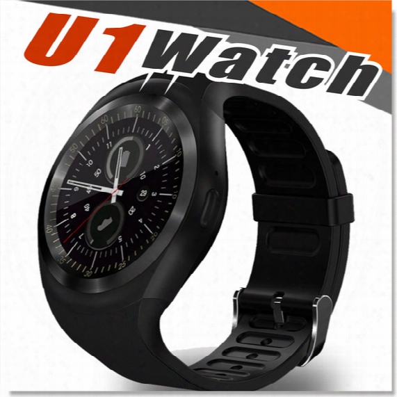 U1 Y1 Smart Watches 1.54 Inches Ips Round Touch Screen Water Resistant Smartwatch Phone With Sim Card Slot Smart Watch For Ios Android